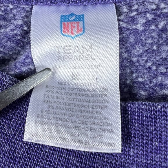 NFL Minnesota Vikings Sweatshirt Women's Medium Purple Faded Pullover Crewneck - Picture 7 of 13